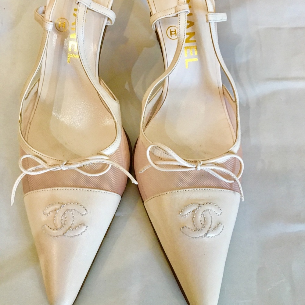 Chanel No Box pink Dusty Rose 3” Heels